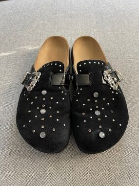 Betula by Birkenstock Suede Studded Clogs